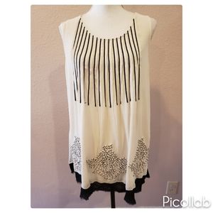 Anthro Ric Rac Nautical Sleeveless Tunic